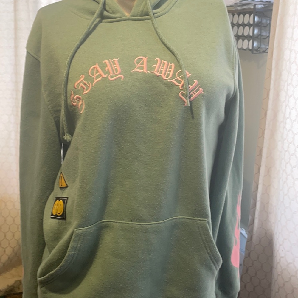 Brooklyn cloth  green sweatshirt hoodie womans  small